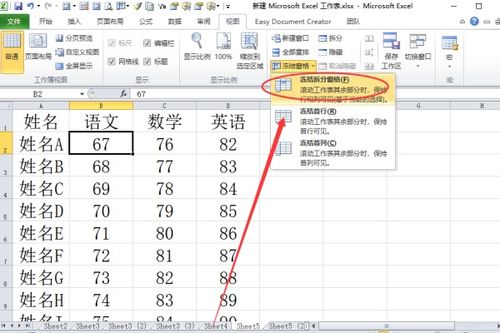 怎么保持excel标题